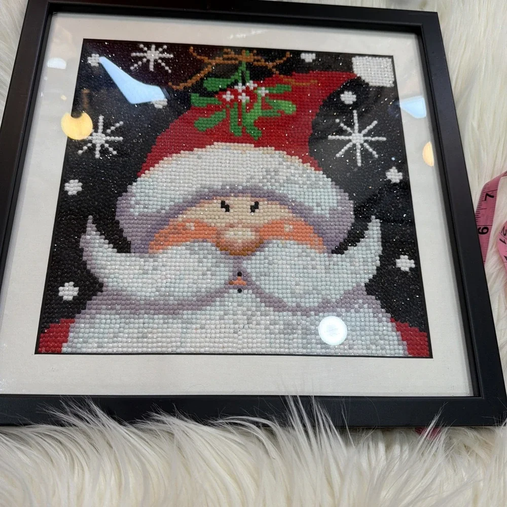 Christmas Diamond‎ Painting Full Matted And Framed Beautiful 12x12 Diamond